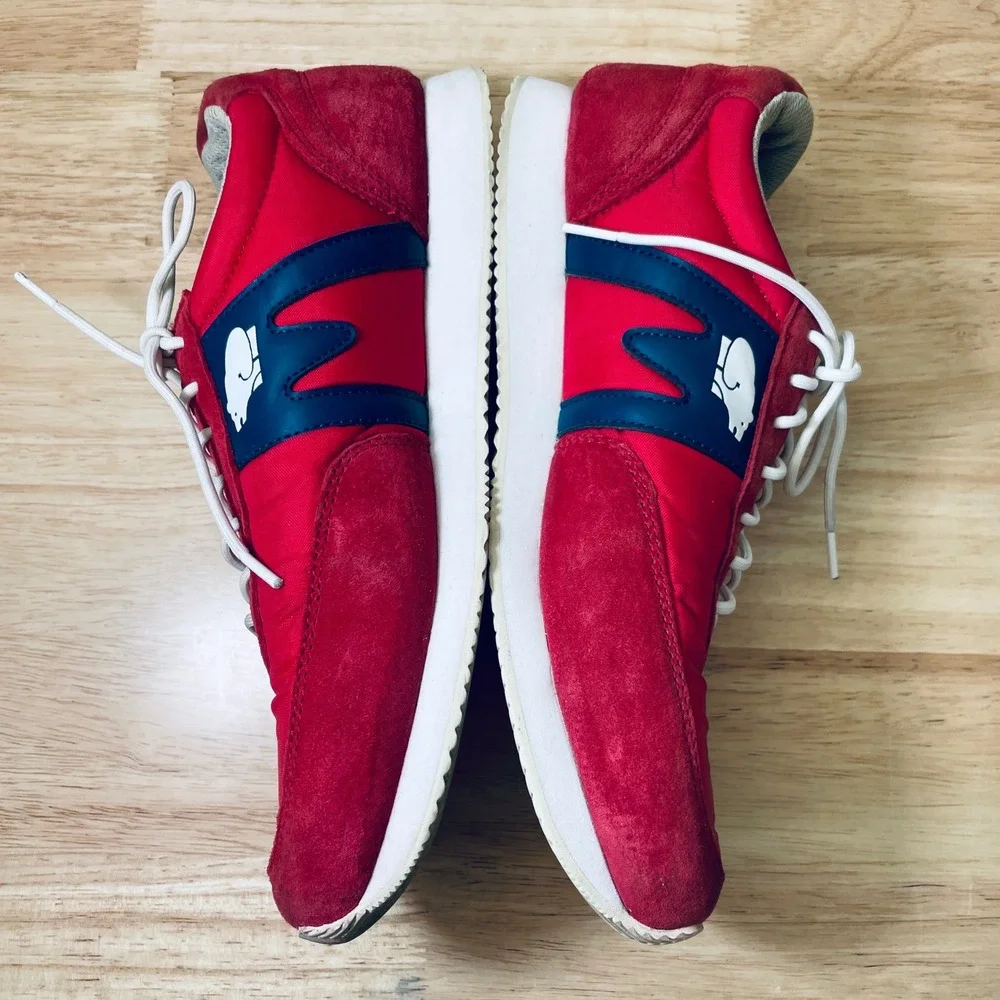 Karhu Albatross 82 Mens Red Navy Blue Suede Running Sneakers US 9